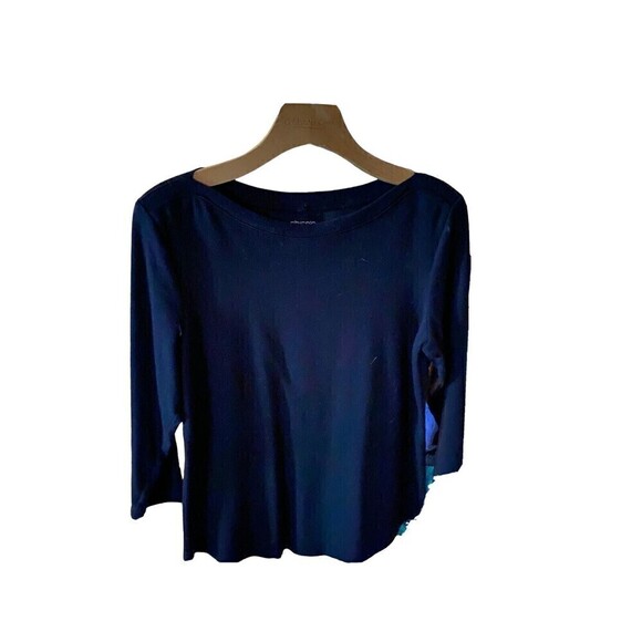 Chico's Basic Long-sleeved T-Shirt Sz. 1=M/8 - Picture 1 of 4